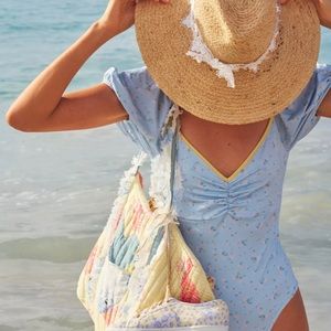 LoveShackFancy- New Robbie Bella Blue Swimsuit